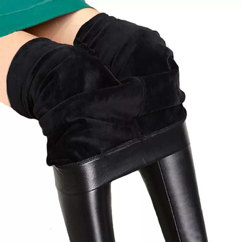 Calça Legging Flanelada Tendencia para o Inverno Elegance