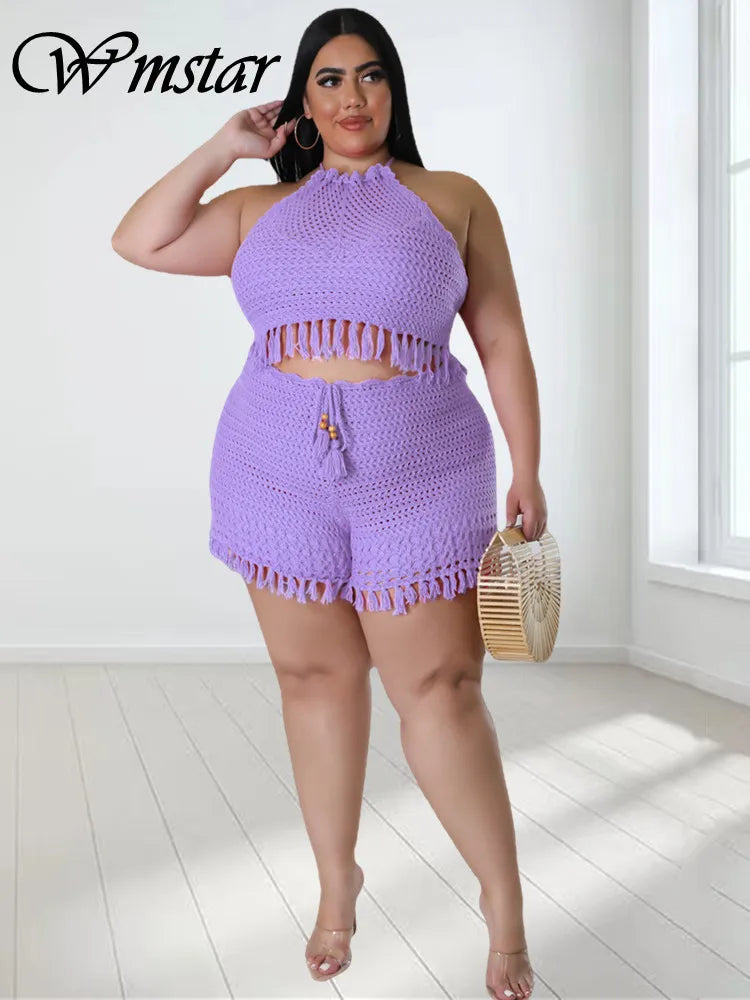 Conjunto Crochê Plus Size Anitta