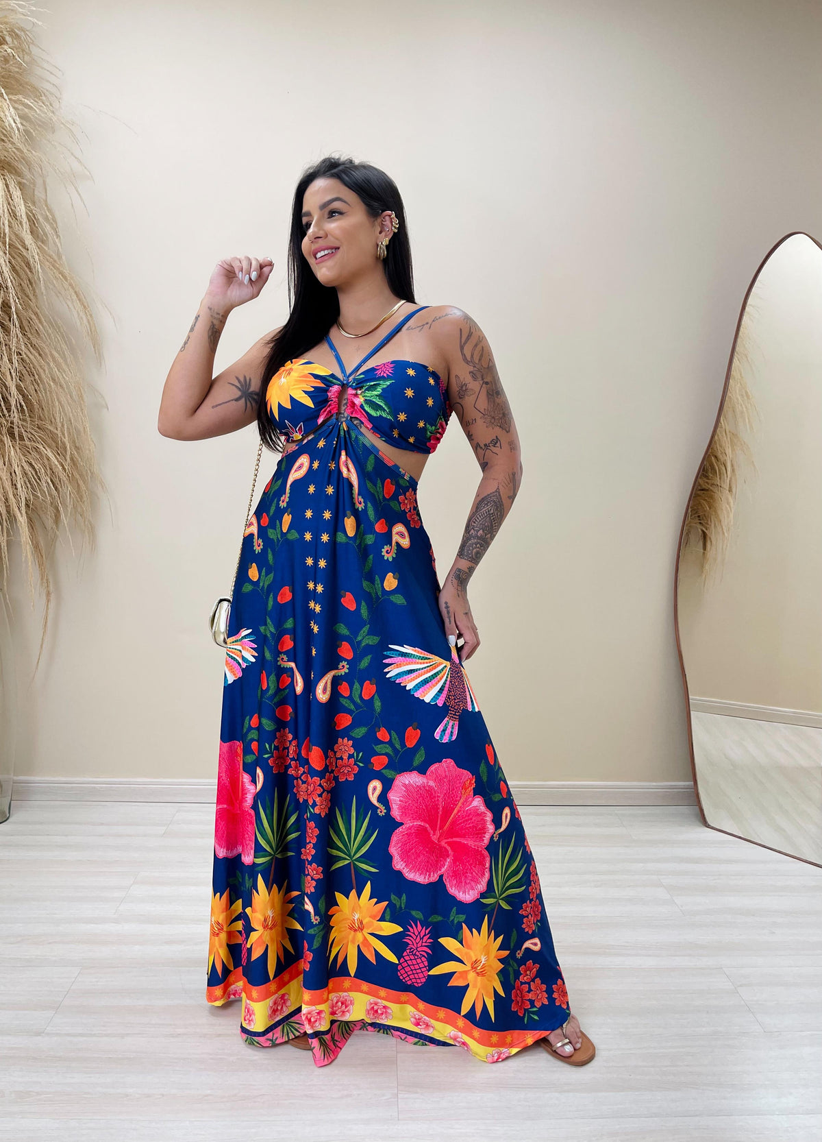 Vestido Longo Camila Florais Radiantes