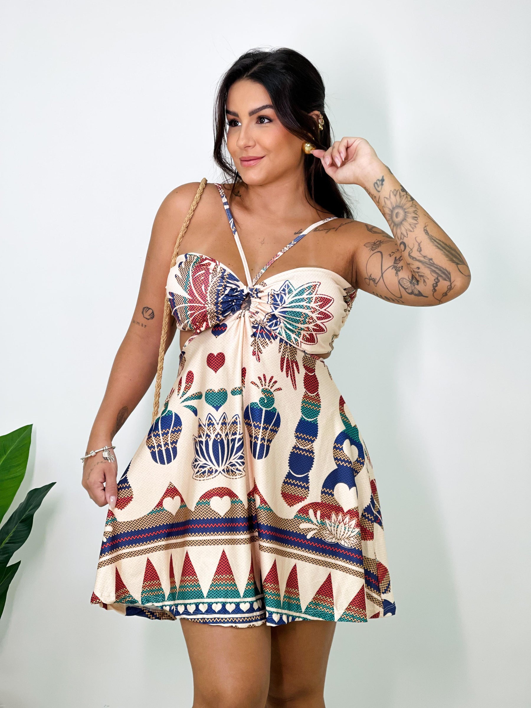 Vestido Feminino Helena Raízes Naturais